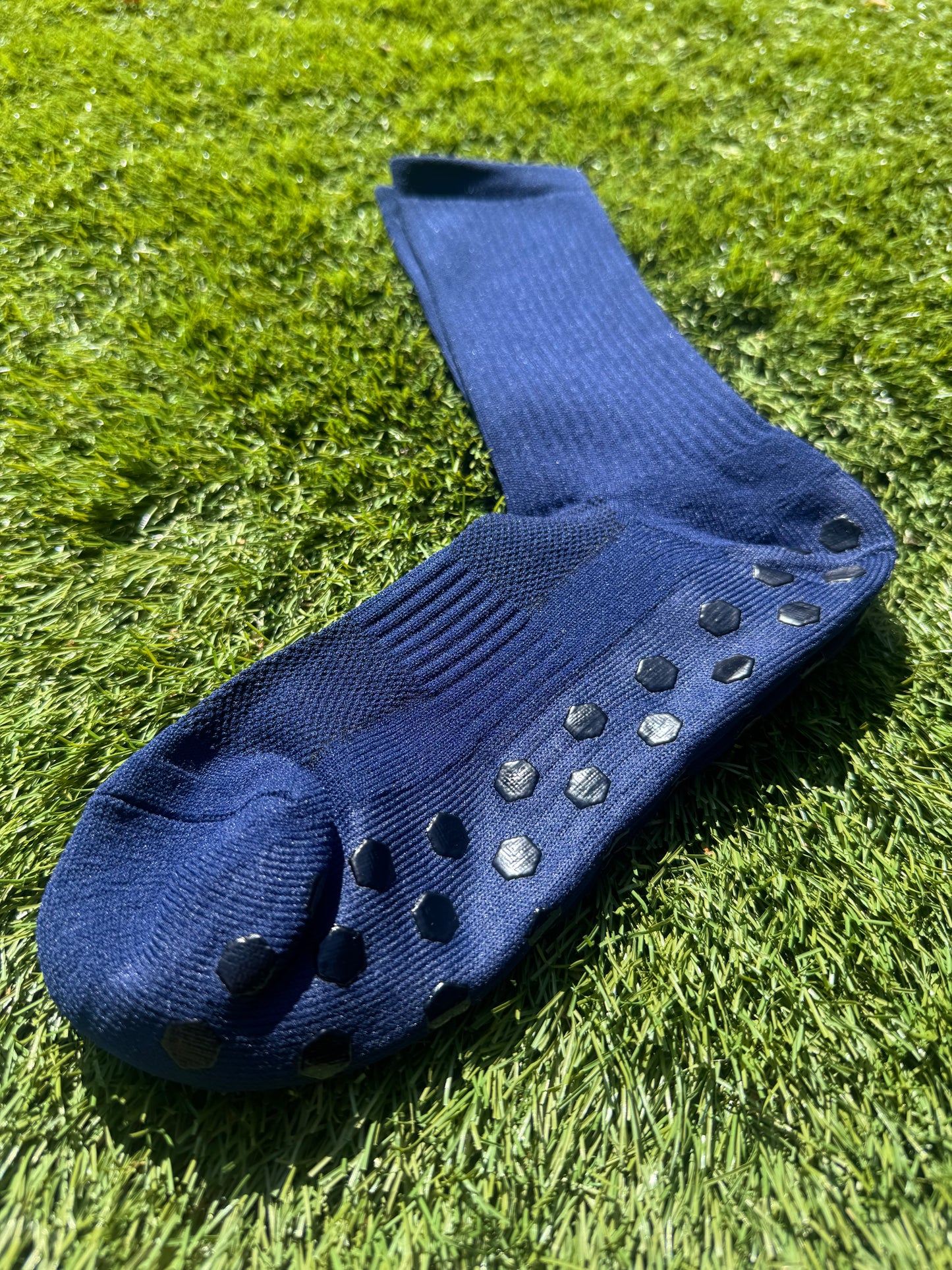 KOgripsocks Donkerblauw – Antislip Sportsokken voor Voetbal, Fitness & Hardlopen