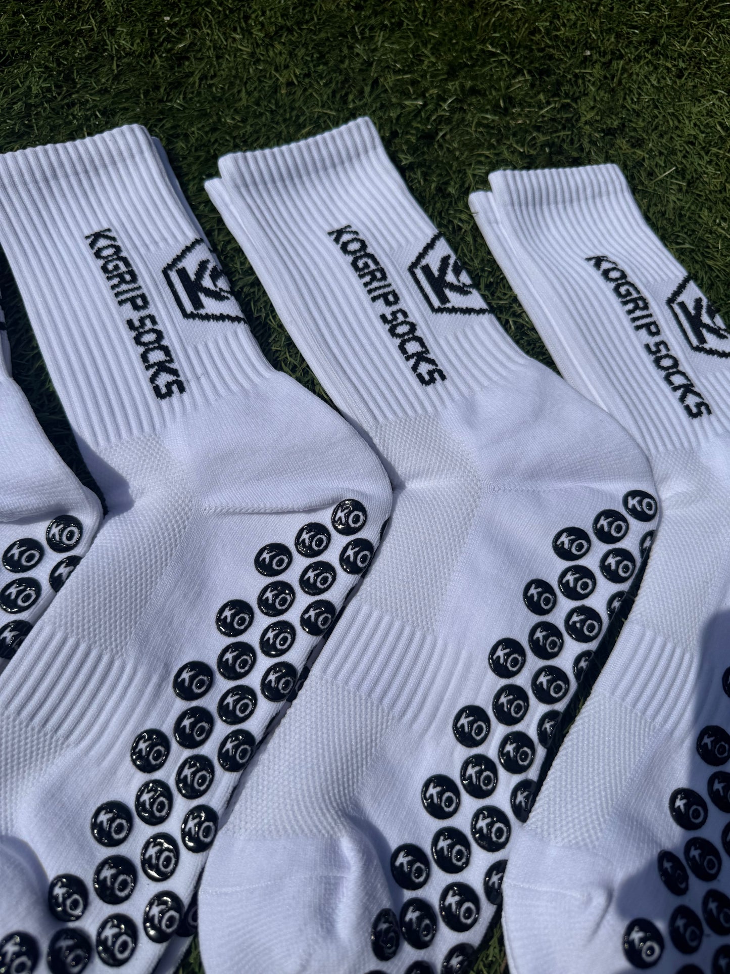 KOgripsocks 5-Pack Combideal Anti-Slip Sportsokken (Wit)