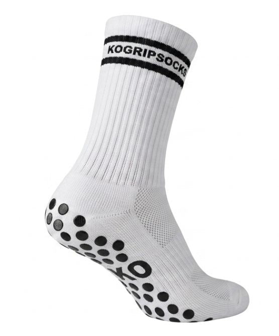 KOgripsocks V2 Wit Anti - Slip Gripsokken voor Voetbal, Fitness & Sport - KOgripsocks