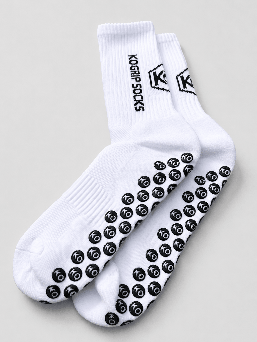 KOgripsocks White Edition Wit Premium Anti-Slip Voetbal Gripsokken - KOgripsocks