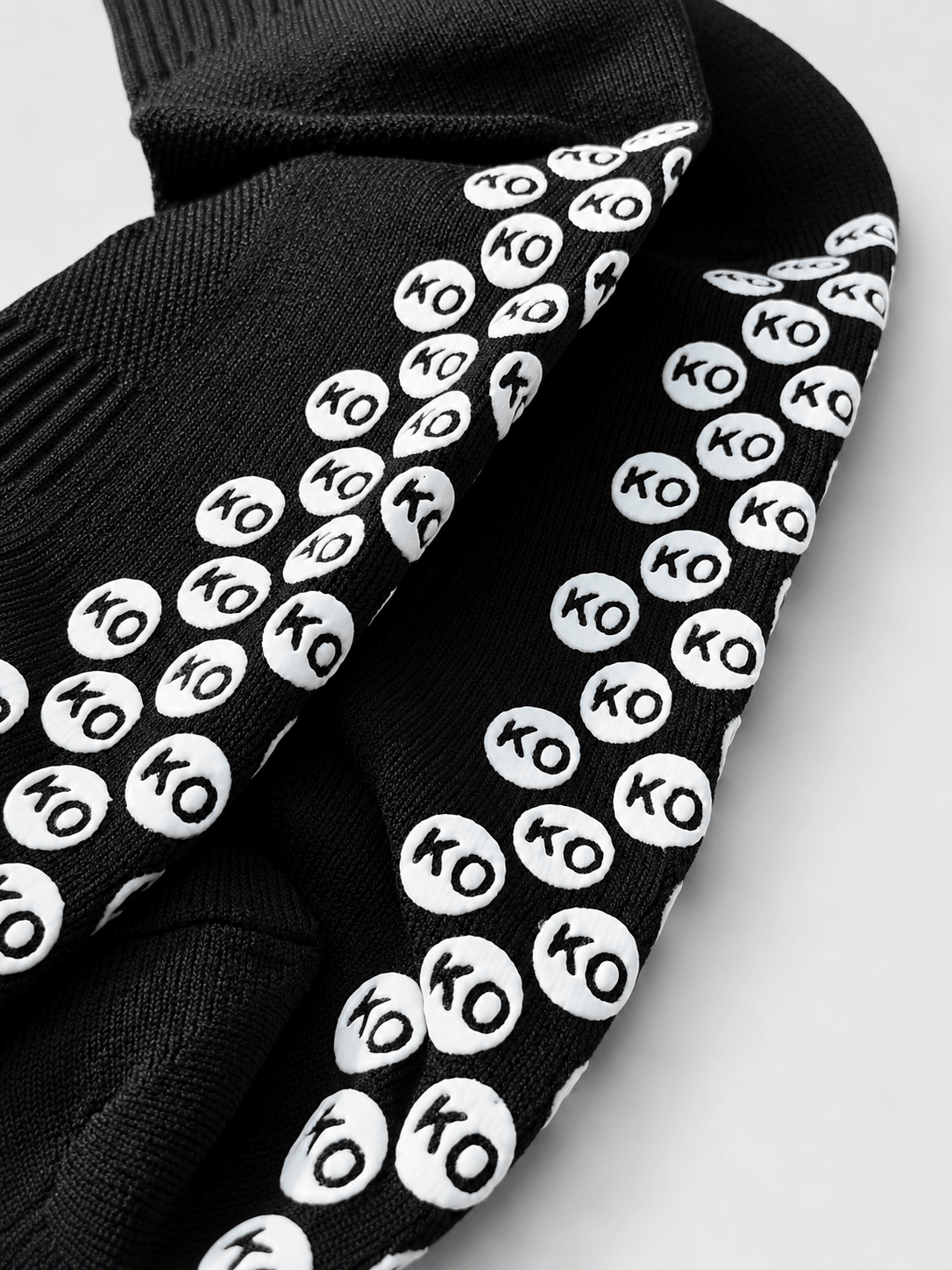 KOgripsocks Black Edition Anti-Slip Voetbalsokken Zwart | Grip & Stabiliteit - KOgripsocks