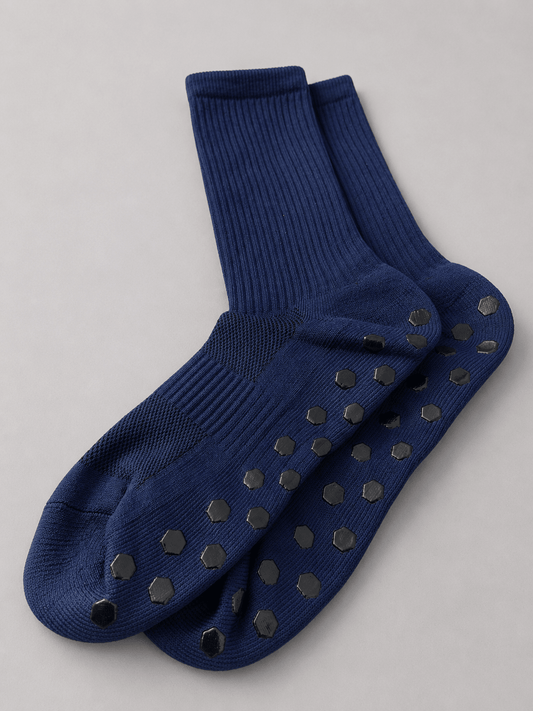 KOgripsocks Donkerblauw Antislip Sokken voor Fitness, Gym & Pilates | Grip & Comfort - KOgripsocks