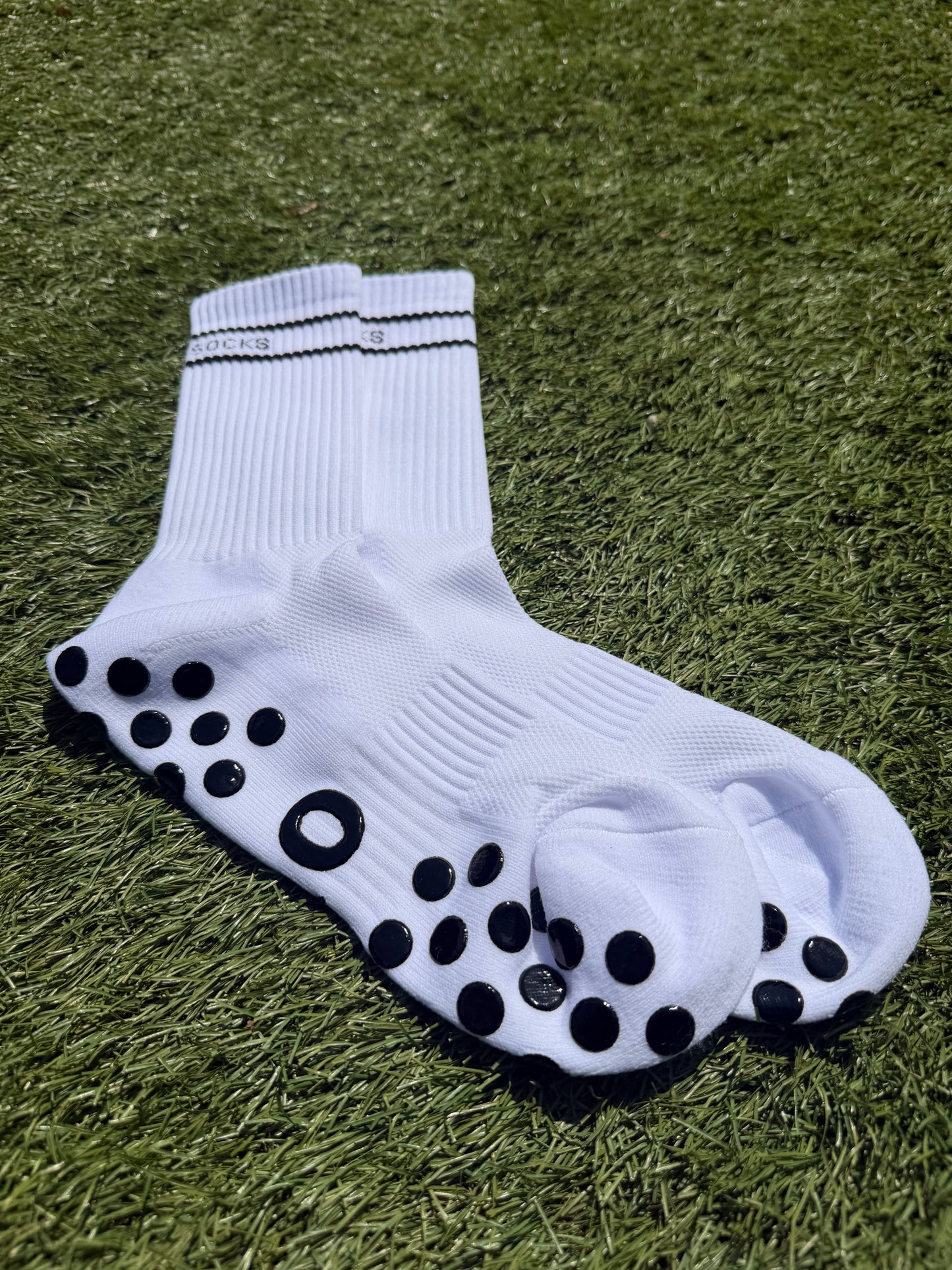 KOgripsocks V2 Wit Anti-Slip Gripsokken voor Voetbal, Fitness & Sport