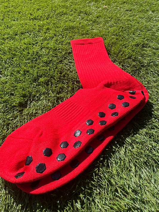 KOgripsocks Rood Antislip Sportsokken voor Voetbal, Fitness & Hardlopen