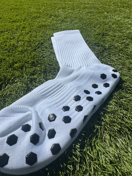 KOgripsocks Wit Antislip Sportsokken voor Voetbal, Hardlopen & Fitness