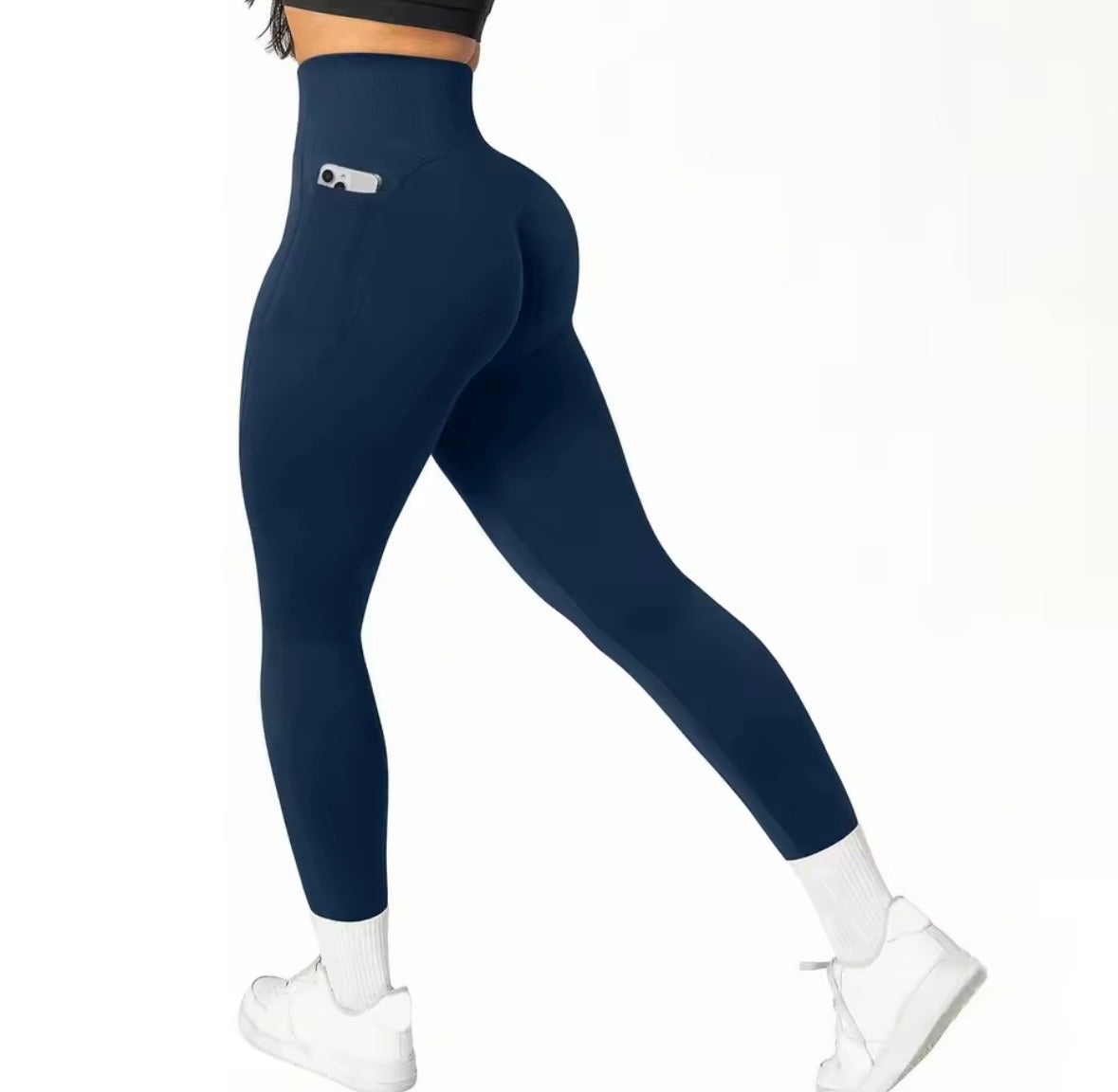 Everyday Seamless Leggings KO High-Waist Butt Lifting Sportlegging met Zak voor Gym, Yoga &amp; Dagelijks Gebruik