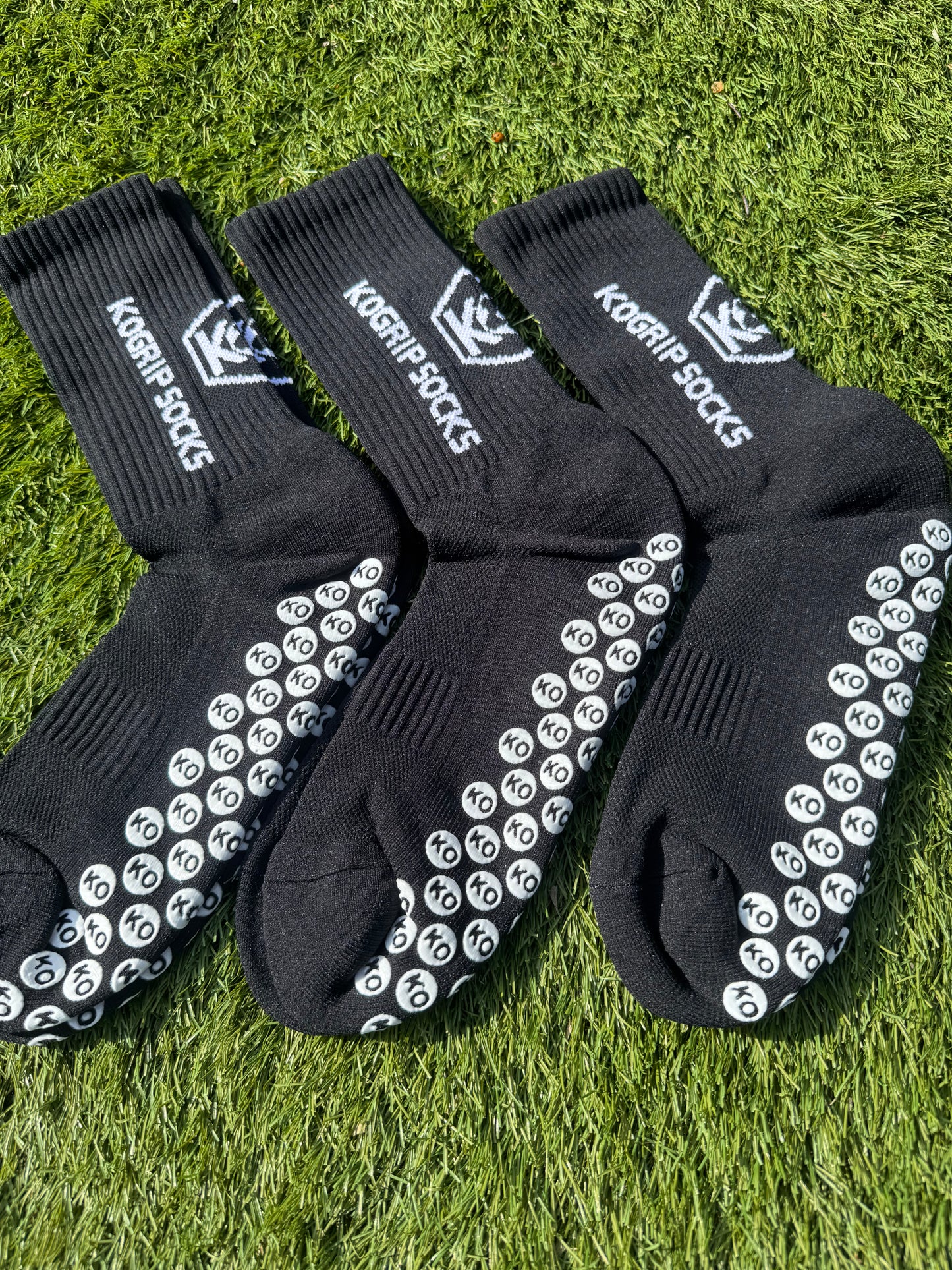 KOgripsocks Antislip Zwart 3 Paar, Ultieme Grip €33 - KOgripsocks
