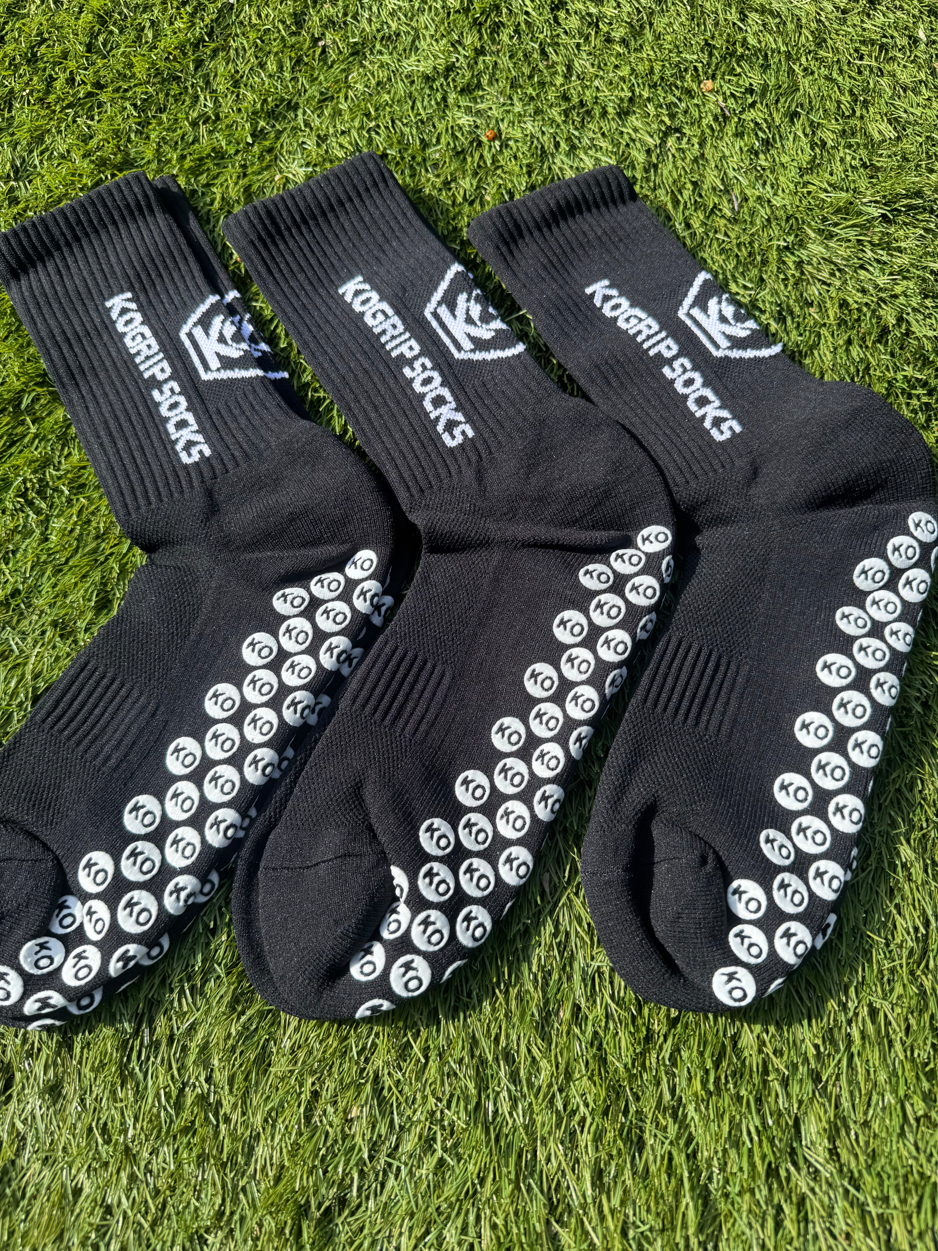 KOgripsocks Antislip Zwart 3 Paar, Ultieme Grip €33 - KOgripsocks