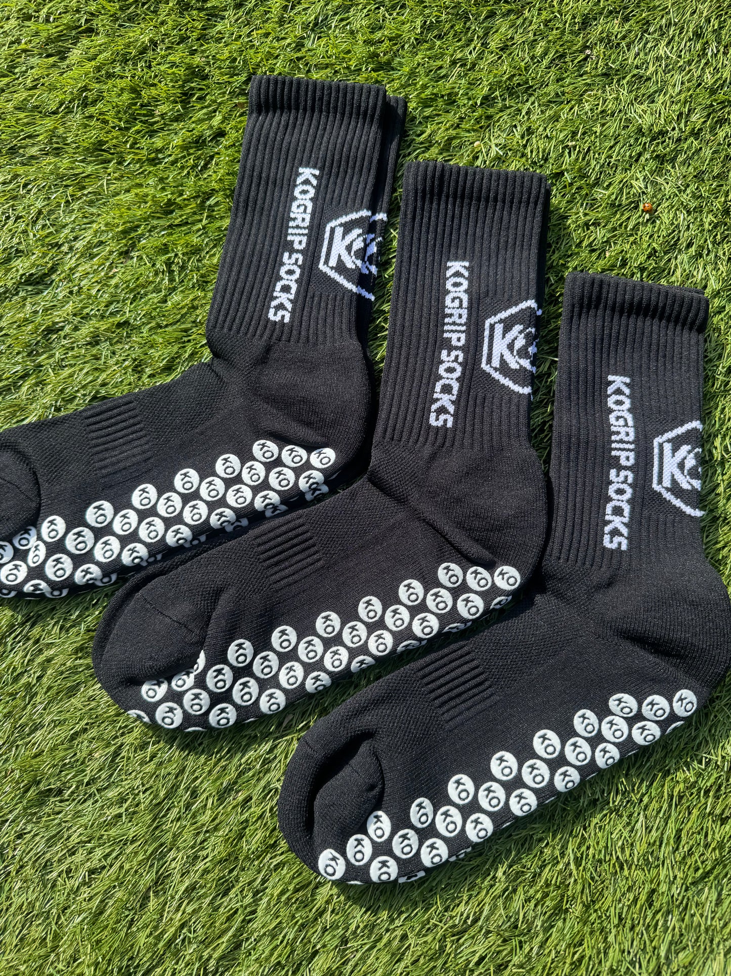 KOgripsocks Antislip Zwart 3 Paar, Ultieme Grip €33 - KOgripsocks