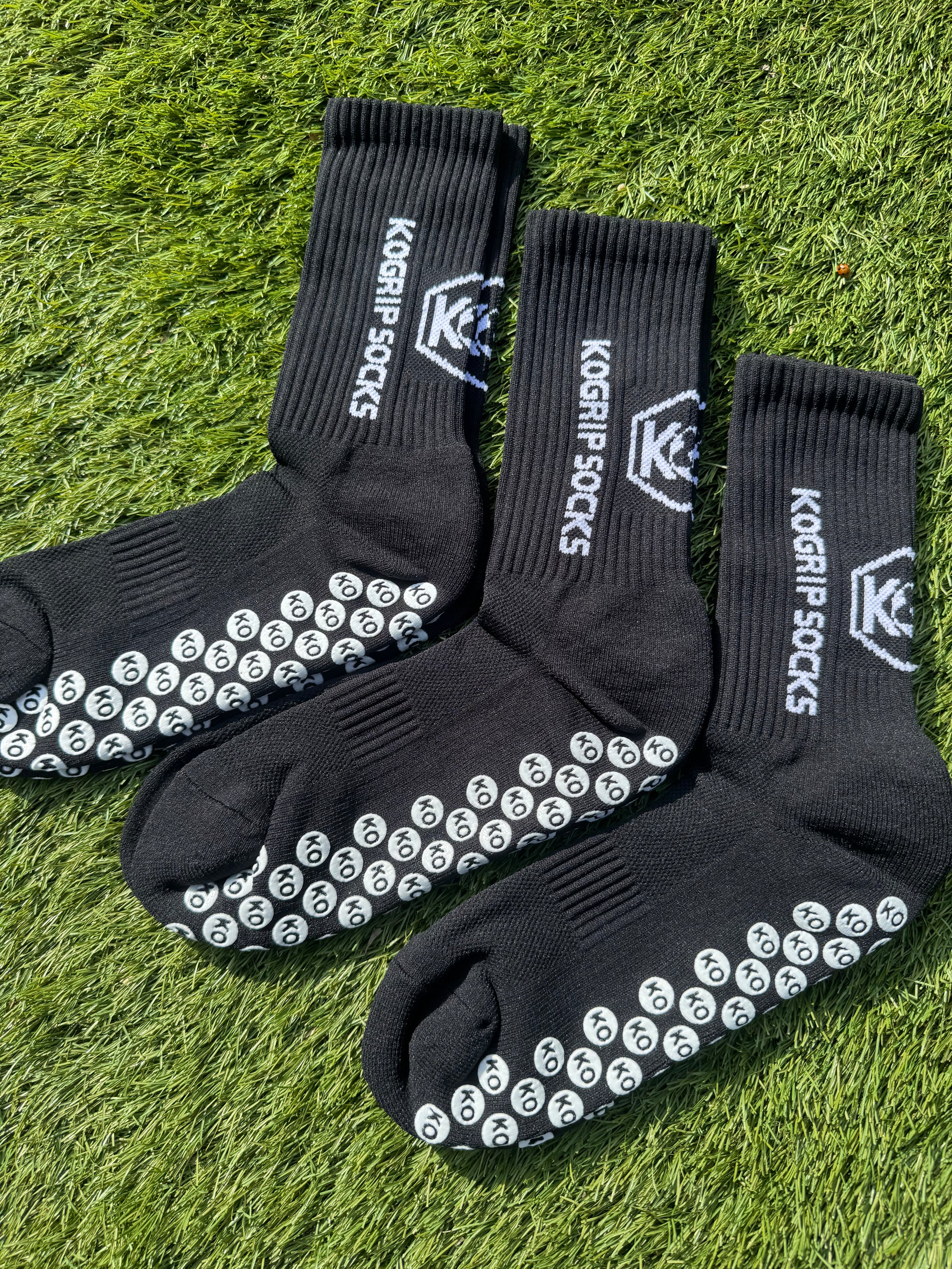 KOgripsocks Antislip Zwart 3 Paar, Ultieme Grip €33 - KOgripsocks