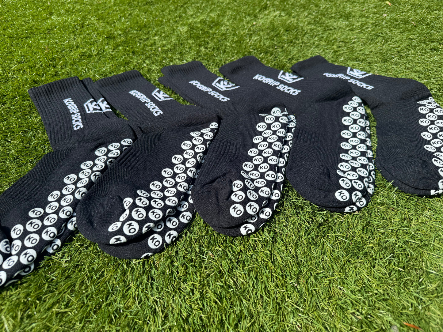 KOgripsocks 5-Pack Combideal Anti-Slip Sportsokken (Zwart)
