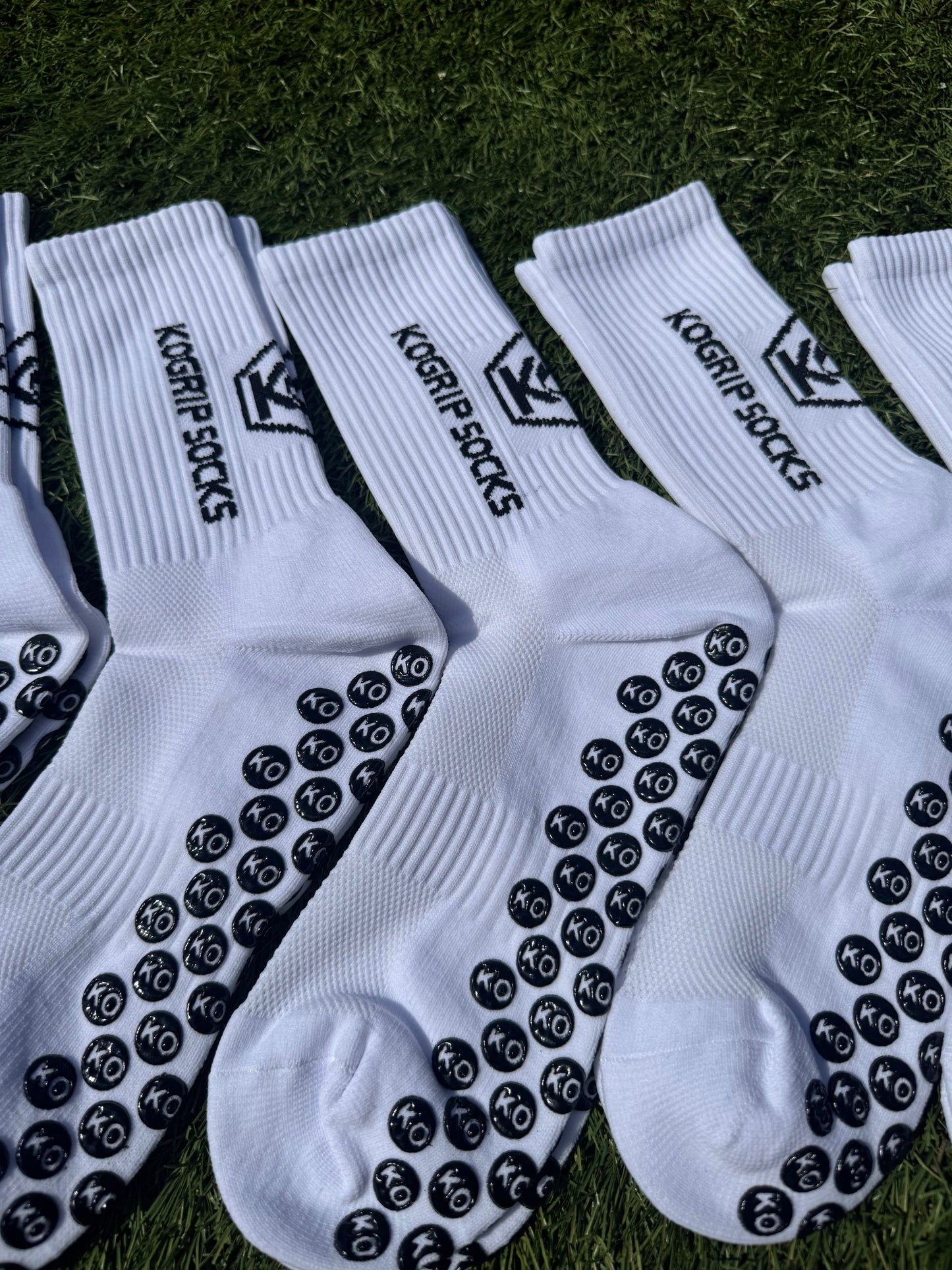 KOgripsocks 5-Pack Combideal Anti-Slip Sportsokken (Wit)